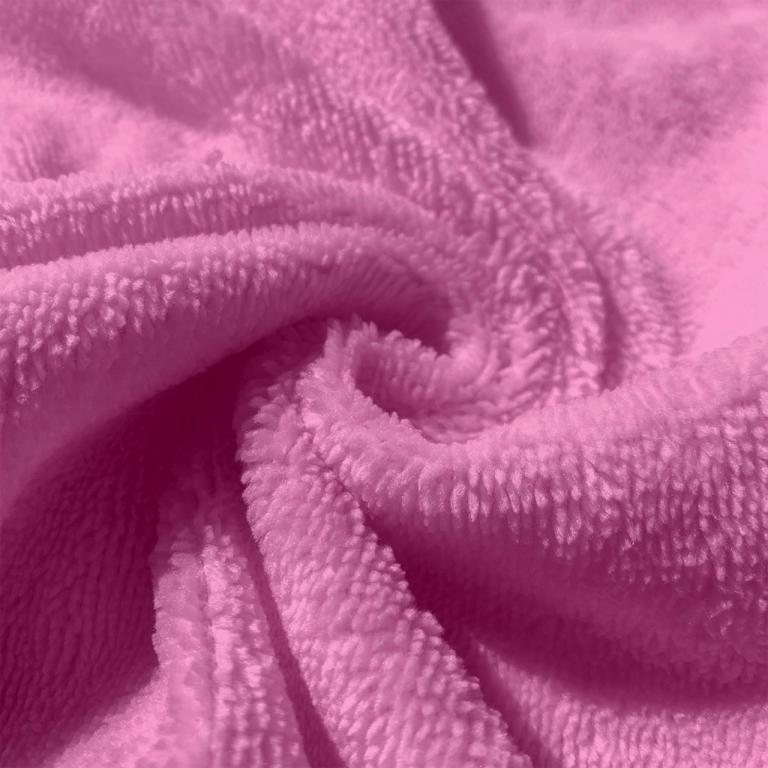 Coton Eponge Bambou Rose Bonbon | 1m x 1m50