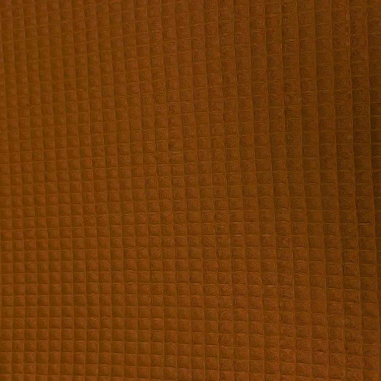 Nid d'abeille 100% Coton Gaufré | Caramel | 1m x 1m55