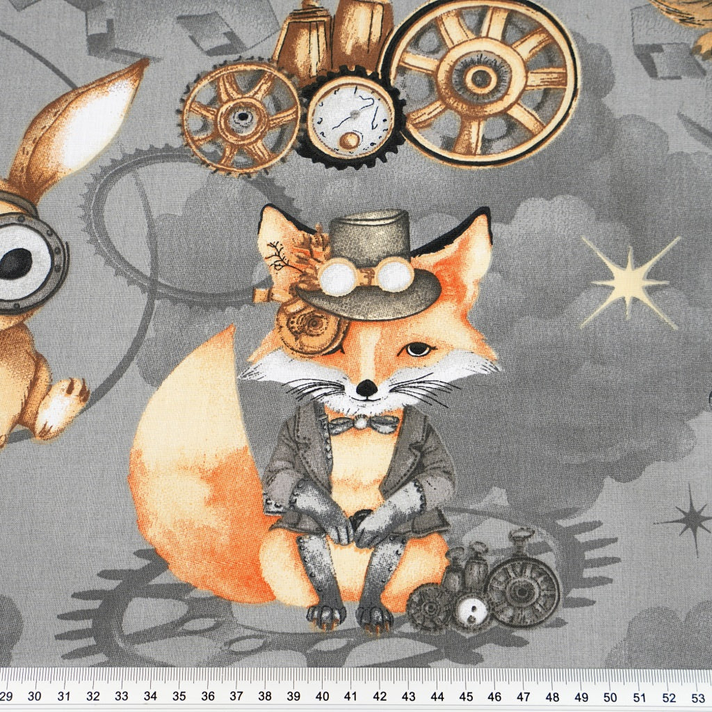 Animaux Cyberpunk Fond Gris | 1m x 1m60