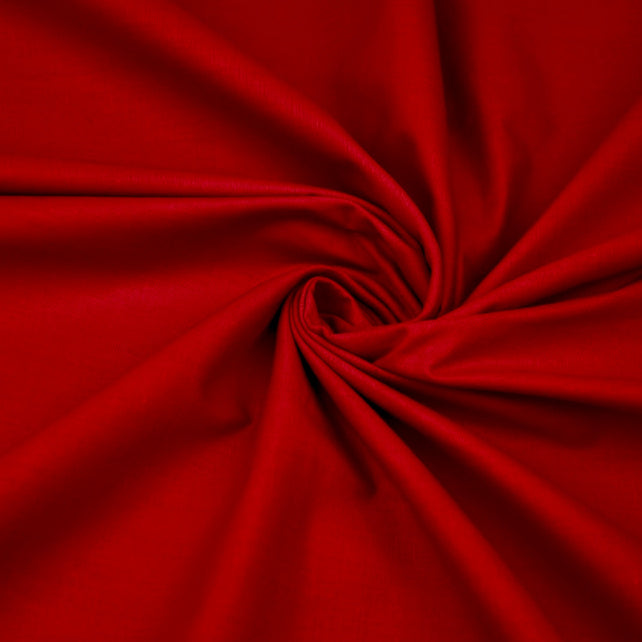 Tissu Coton Uni | Grande Laize 2m20 | Couleur Rouge Foncé