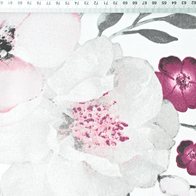 Tissu Coton Grandes Fleurs de Pomme | Laize 1m55