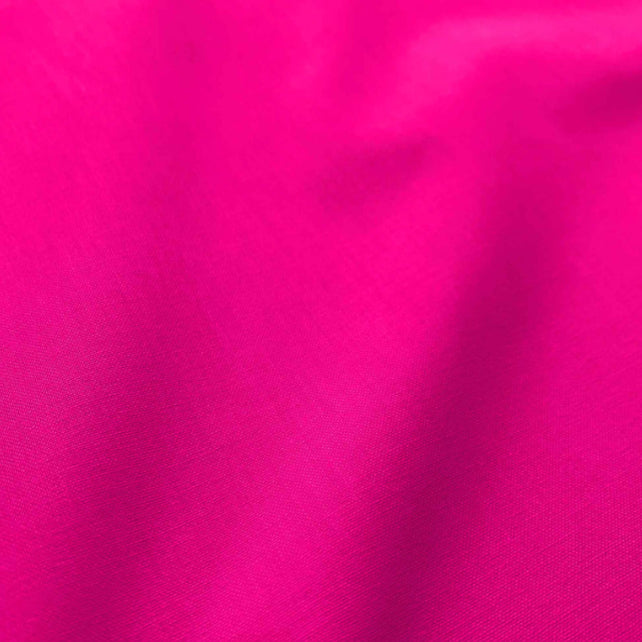 Tissu Coton Uni Couleur Rose Cyclamen | Laize 1m50