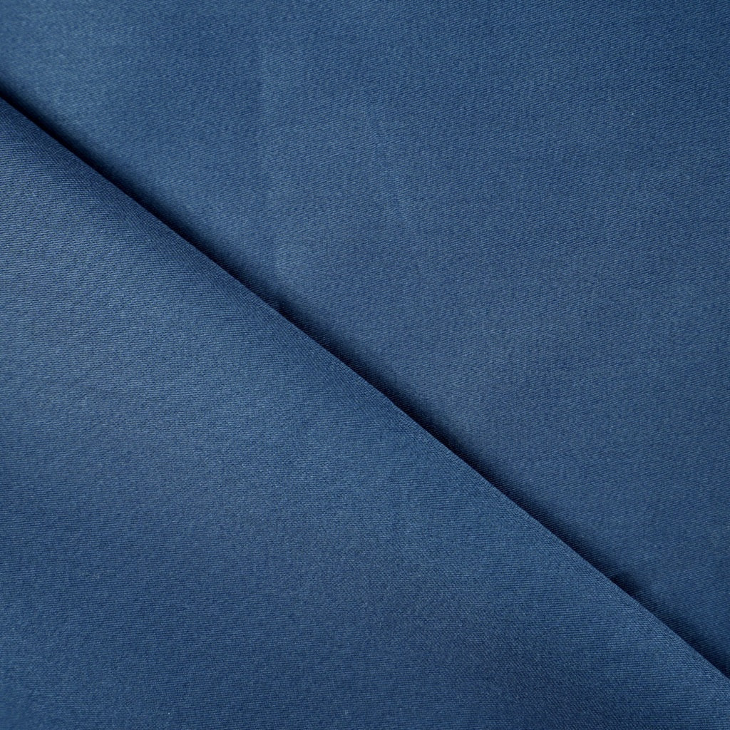 Tissu Satin De Coton Uni | Bleu Navy