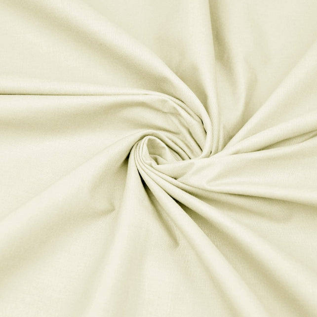 Tissu Coton Uni | Grande Laize 2m20 | Couleur Ecru