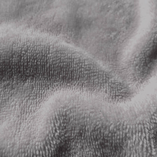 Tissu Coton Micro Eponge Bambou Gris Clair | Laize 1m50