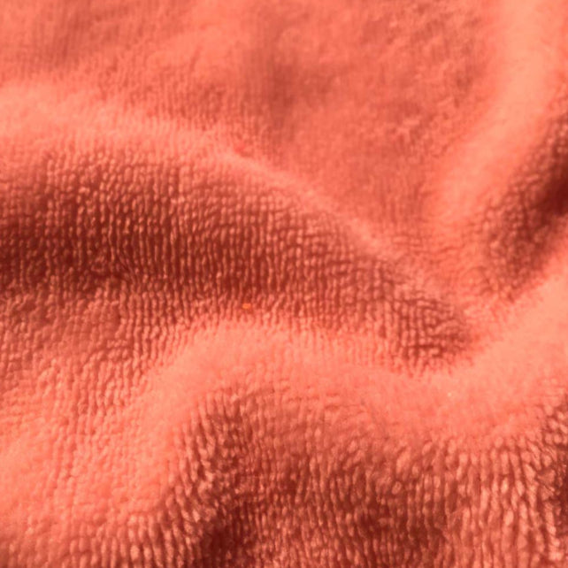 Tissu Coton Micro Eponge Bambou Papaya | Laize 1m50