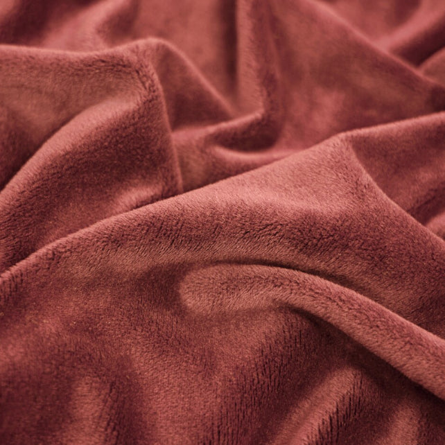 Tissu Minky Lisse Marsala | Premium | Laize 1m55