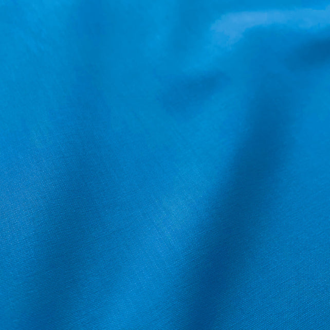 Tissu Coton Uni Couleur Bleu Caraïbes | Laize 1m50