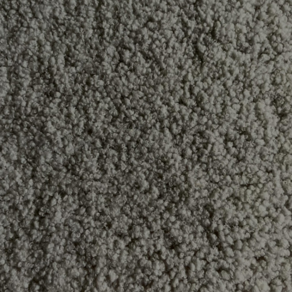 Tissu Teddy Polyester Bouclé | Couleur Gris | Laize 1m50