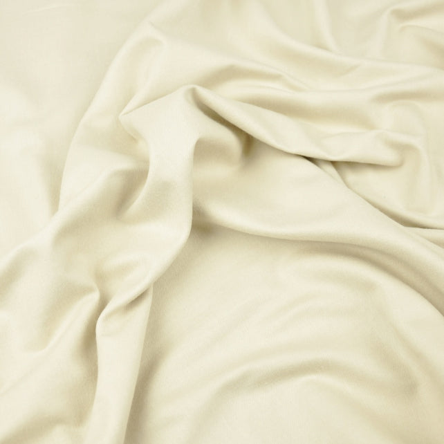 Tissu Satin 100% Coton Uni | Ecru