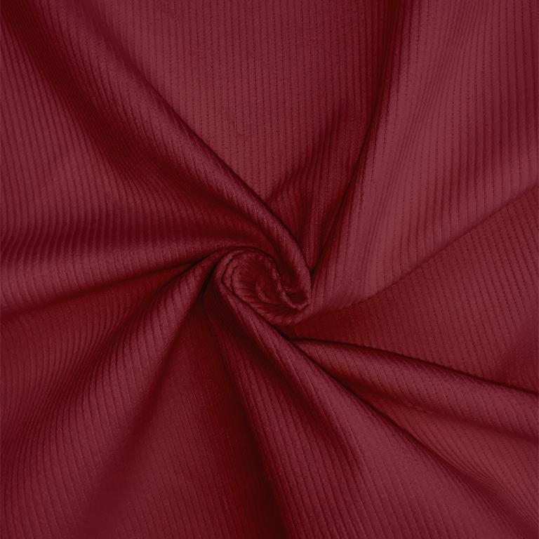 Velours Coton 500 Raies Vin | 1m x 1m50