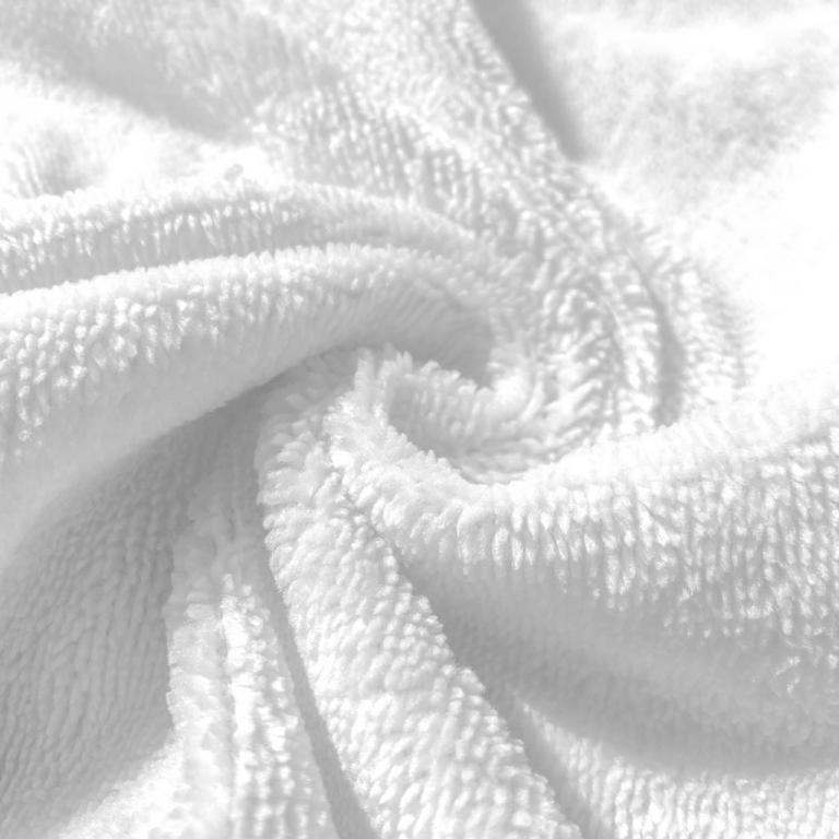 Coton Eponge Bambou Blanc | 1m x 1m50