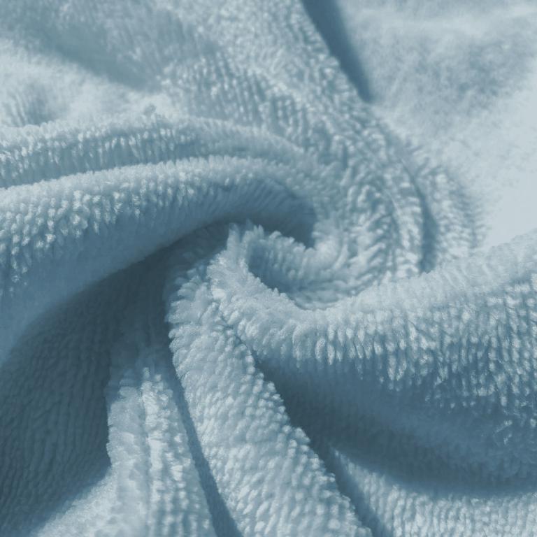 Coton Eponge Bambou Bleu Baltique | 1m x 1m50