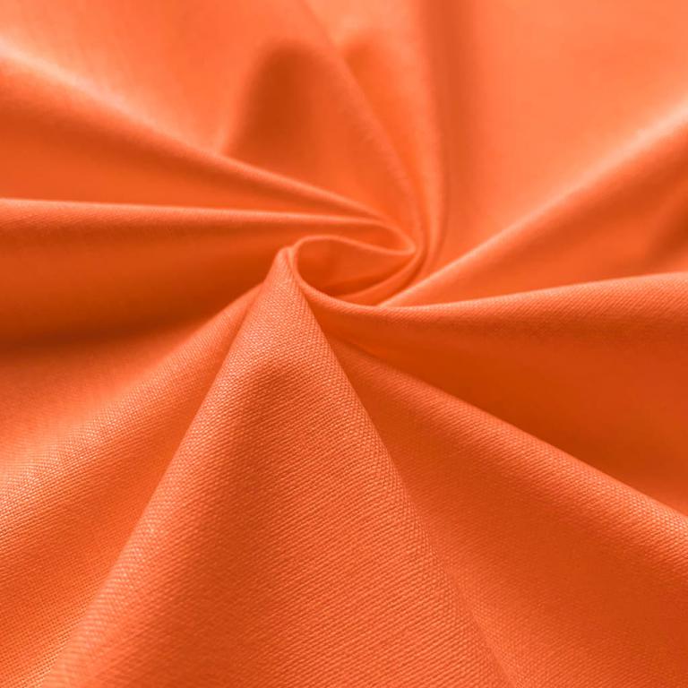 Coton Uni Couleur Mandarine | 1m x 1m50