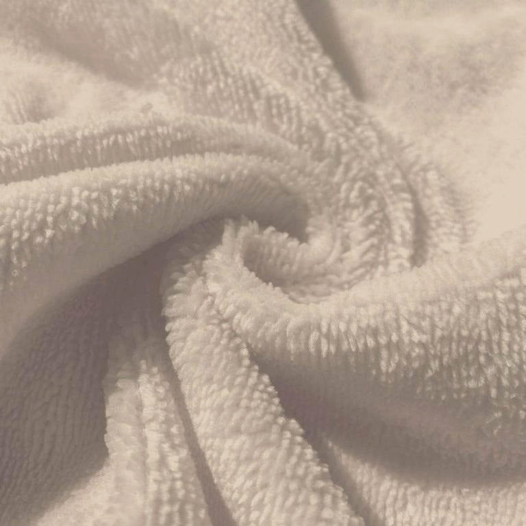Coton Eponge Bambou Beige Galet | 1m x 1m50