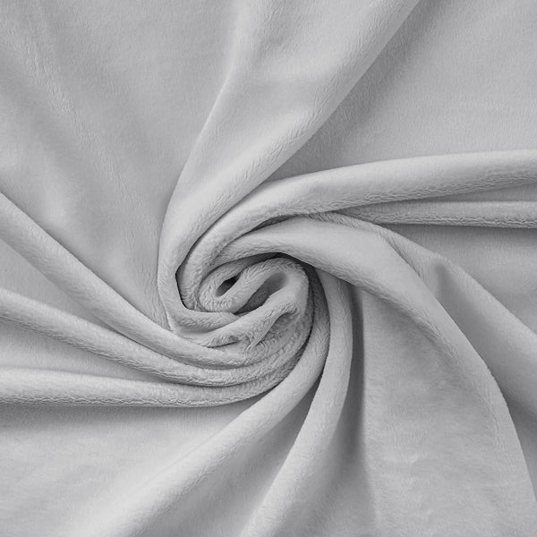 Lot de 8 Coupons de tissu Minky Lisse | Minimum 50cm x 50cm | Coloris aléatoires