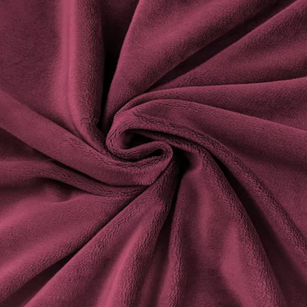 Lot de 8 Coupons de tissu Minky Lisse | Minimum 50cm x 50cm | Coloris aléatoires