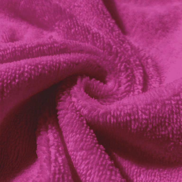 Coton Eponge Bambou Rose Fuchsia | 1m x 1m50