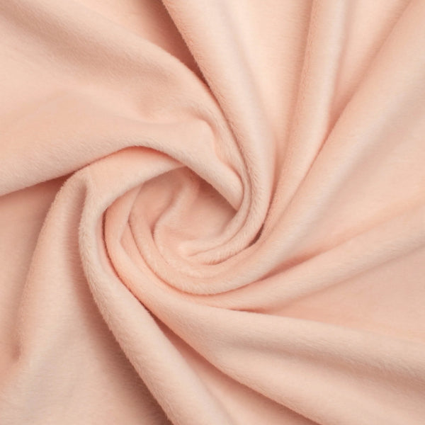 Coton Minky Lisse Pêche | Premium | 1m x 1m60