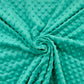 Coton Minky A Pois Premium - Turquoise