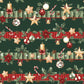 Coton Banderoles De Noël Sur Fond Vert | Laize 1m55