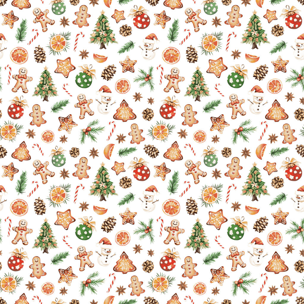 Coton Noël Cookies Et Décors Festifs | Laize 1m55