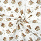 Tissu Coton Famille Ourson Fond Blanc | Laize 1m55