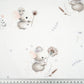 Coton Souris Dandelion Fond Blanc | Laize 1m60