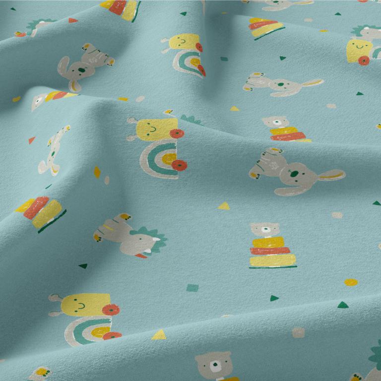 Ourson Lapin Rhino Douplo Jade | 1m x 1m50