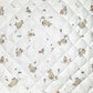 Tissu Coton Matelassé Réversible | Cromignon Lin Amande | Carreaux