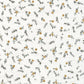 Double Gaze De Coton Imprimé | Fleurs Janet Blanc | Laize 130cm