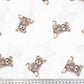 Double Gaze De Coton Imprimé | Ourson Teddy Fond Beige | Laize 135cm