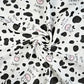 Double Gaze De Coton Imprimé | Vaches Fond Blanc | Laize 135cm