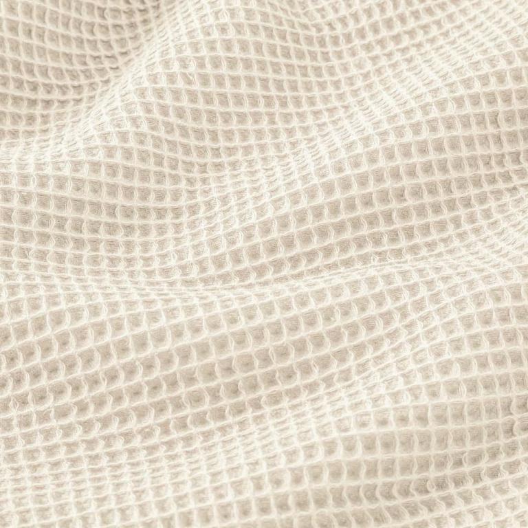 Nid d'abeille 100% Coton Gaufré | Ecru | 1m x 1m55