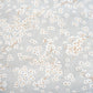Coton Fleurs De Cerisier Blanches Fond Gris | 1m x 1m60