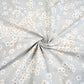 Coton Fleurs De Cerisier Blanches Fond Gris | 1m x 1m60