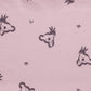Coton Jersey Panda Luan Rose Blush et Charbon | 1m x 1m50