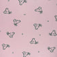 Coton Jersey Panda Luan Rose Blush et Charbon | 1m x 1m50