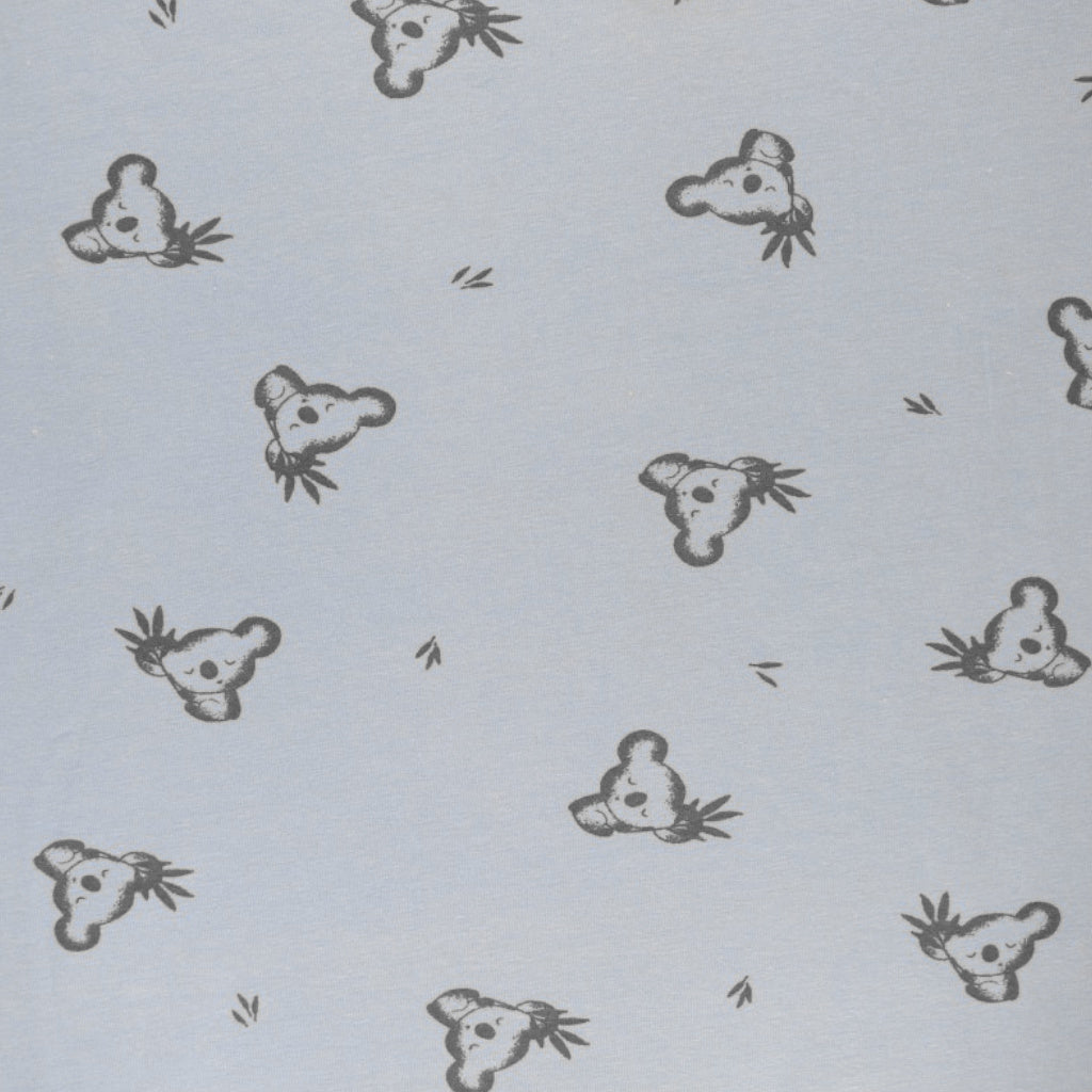 Coton Jersey Panda Luan Gris et Charbon | 1m x 1m50