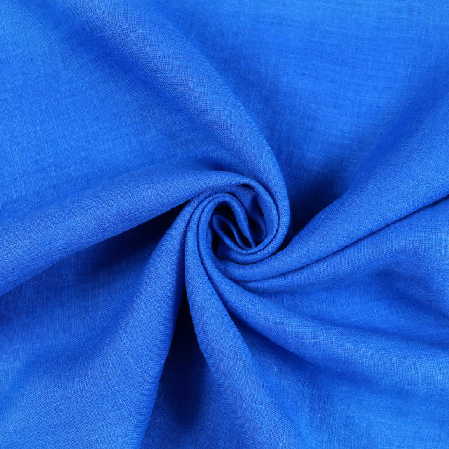 Tissu 100% Lin Lavé | Bleu Sapphire Stonewashed | 190gr/m² Laize 1m45