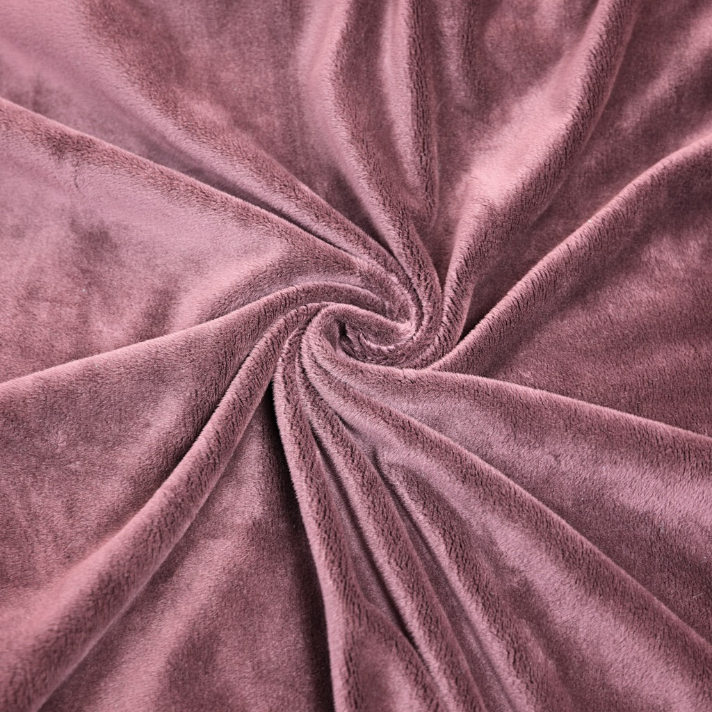 Tissu Minky Lisse Rose Fox | Premium | Laize 1m55