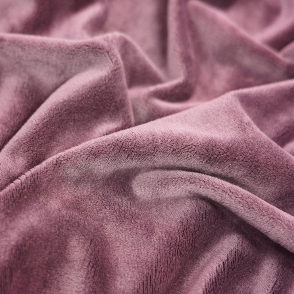 Tissu Minky Lisse Rose Fox | Premium | Laize 1m55