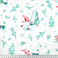 Coton Noël Sport d'Hiver Blanc | 1m x 1m60