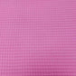 Nid d'abeille 100% Coton Gaufré | Rose Bonbon | 1m x 1m55
