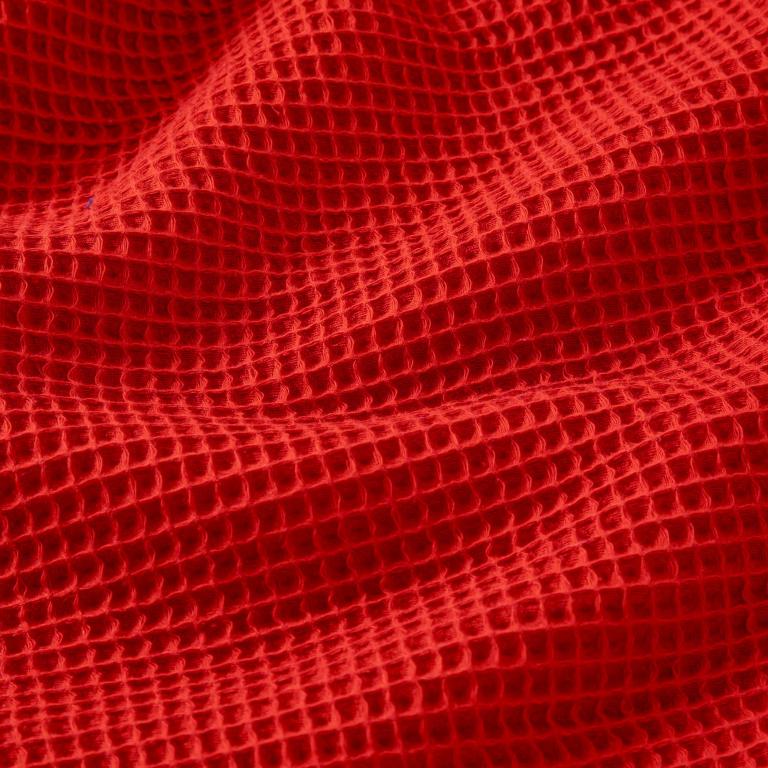 Nid d'abeille 100% Coton Gaufré | Rouge | 1m x 1m55