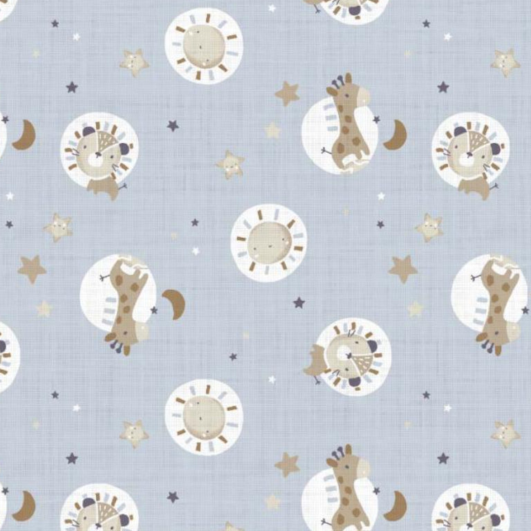 Safari Bloubi Bleu Baltique | 1m x 1m50