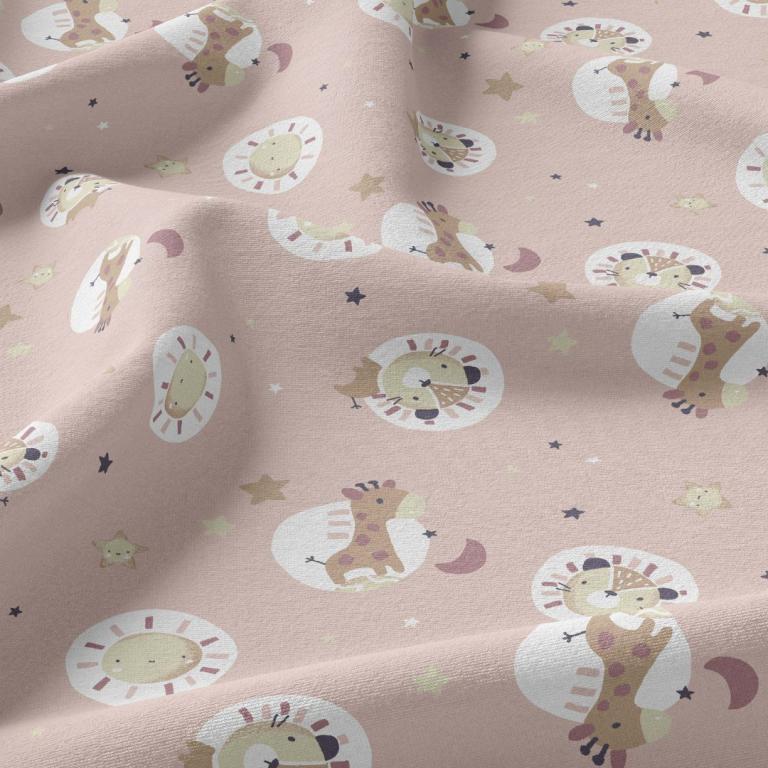 Safari Bloubi Rose Poudré | 1m x 1m50
