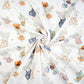 Coton Animaux Souris Vélo Fond Blanc | 1m x 1m60