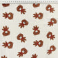Double Gaze De Coton Imprimé | Ourson Brun | Laize 135cm