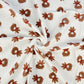 Double Gaze De Coton Imprimé | Ourson Brun | Laize 135cm